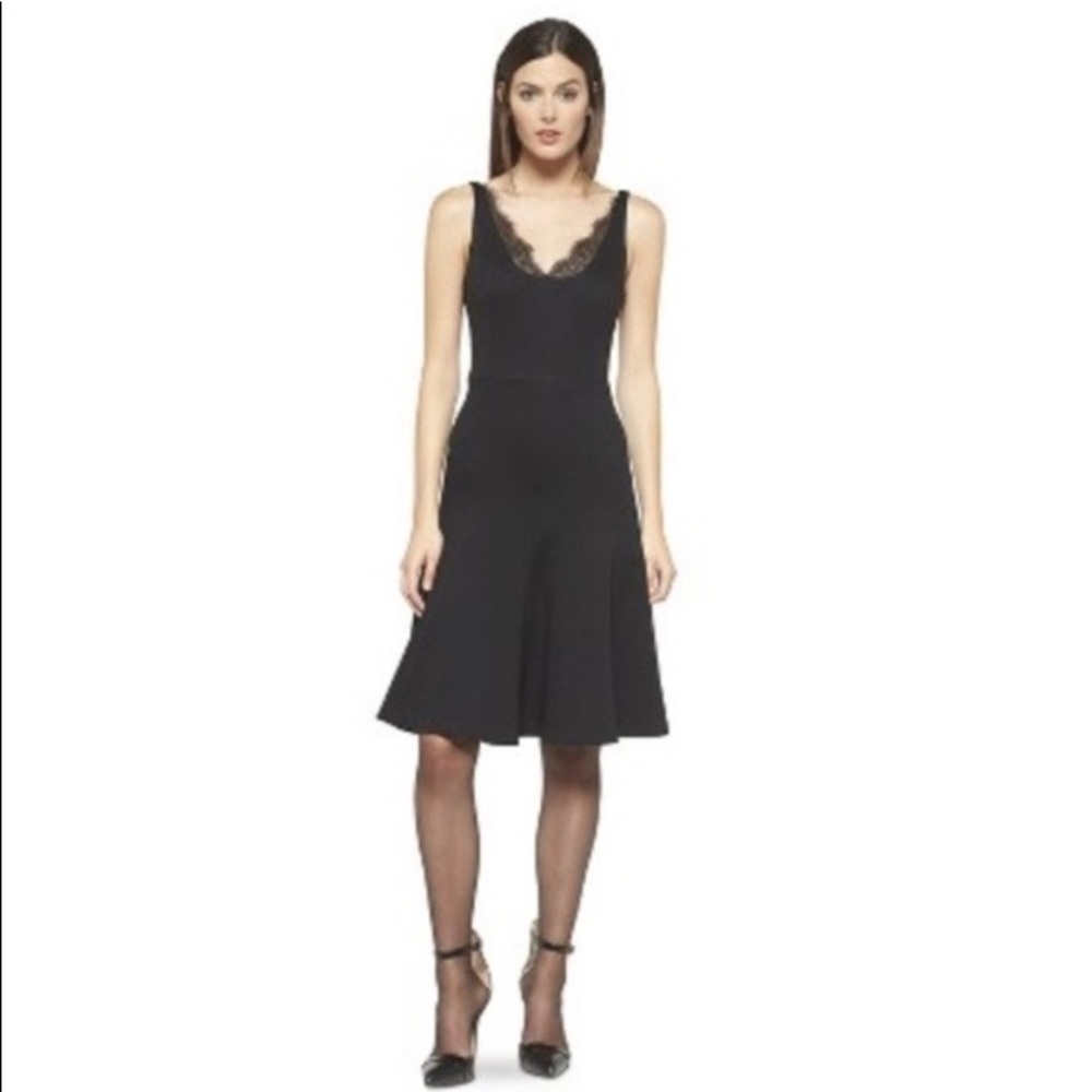 ALTUZARRA for Target Lace Trim Black dress 12 NWT